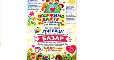 Polaznici vrtića i ove godine organizuju “Bazar” na gradskom trgu